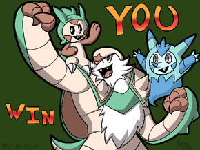 Chesnaught Win Screen